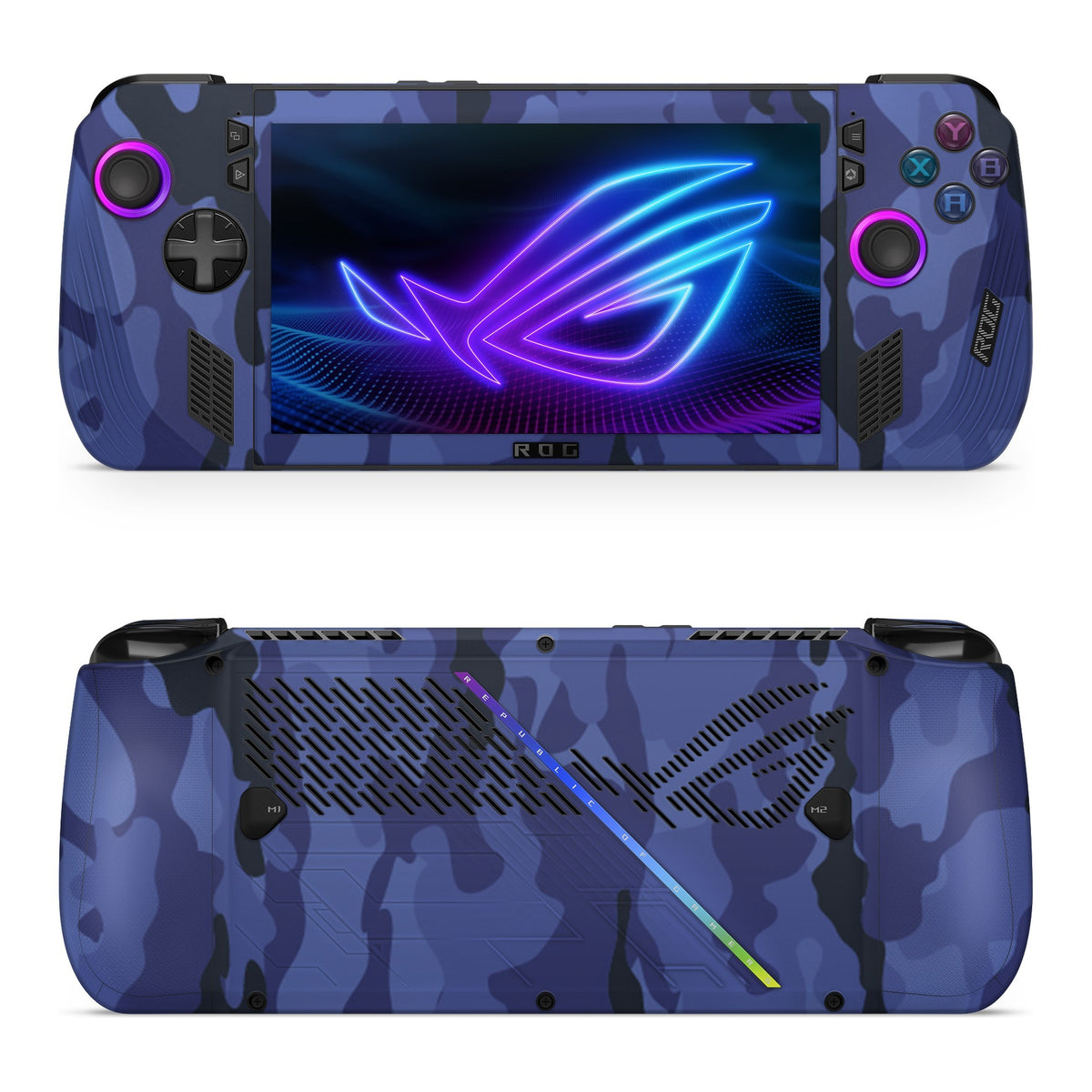 Dark Blue Camo Asus ROG Xbox Ally X skin by Decalz