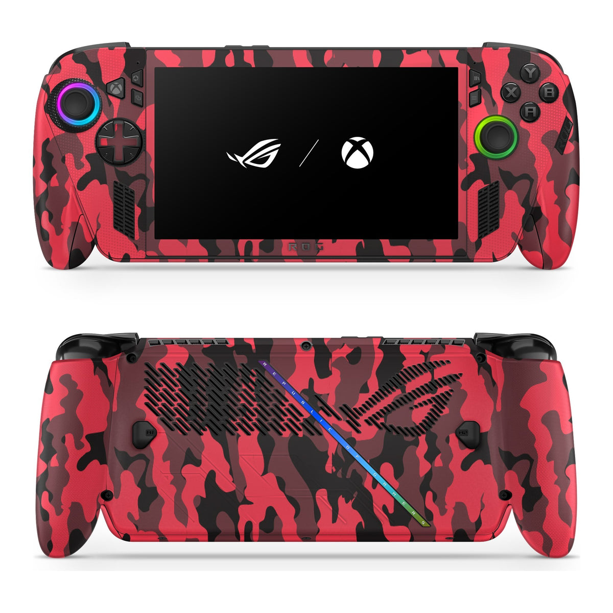 Dark Red Camo Asus ROG Xbox Ally skin by Decalz