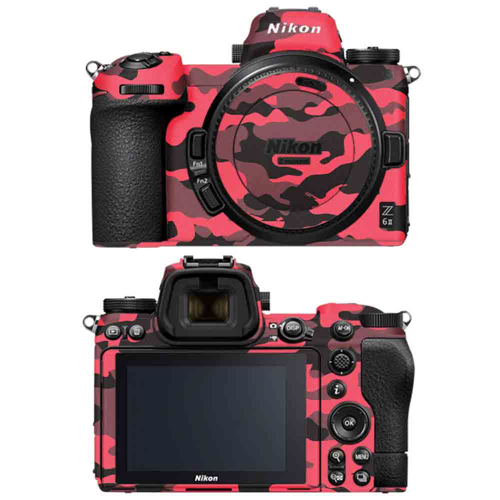 Dark Red Camo - Nikon Camera Skins
