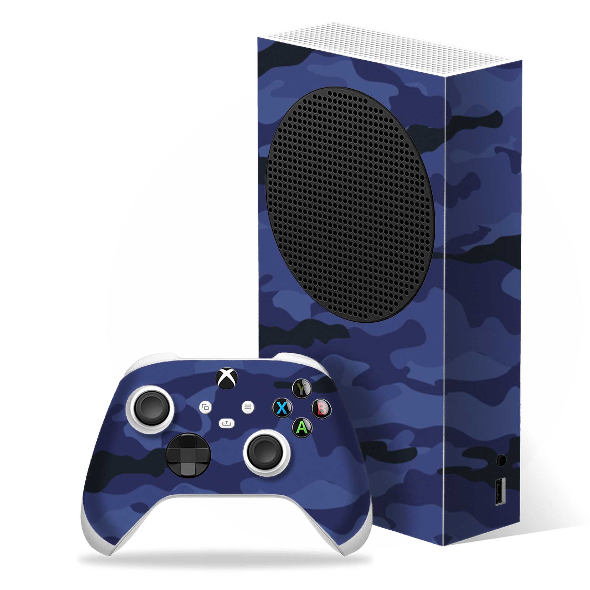 Dark Blue Camo Xbox Series S Skins & Wraps