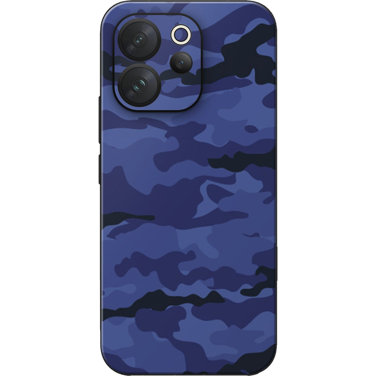 Dark Blue Camo skin on Vivo V70 (5G) by Decalz