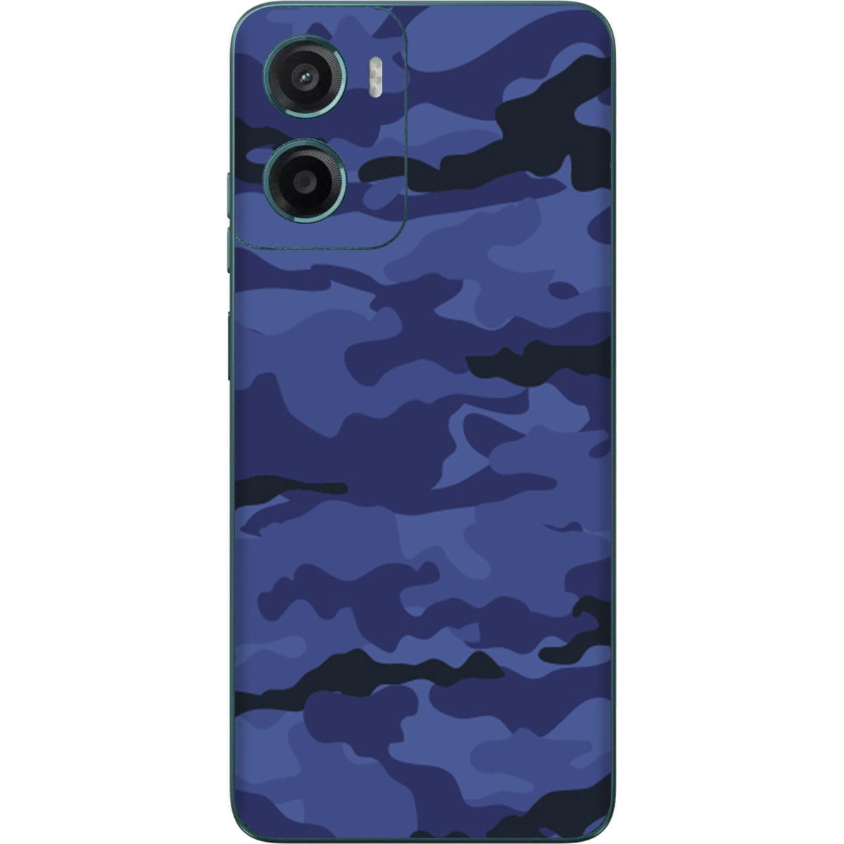 Dark Blue Camo skin on Moto G05 by Decalz