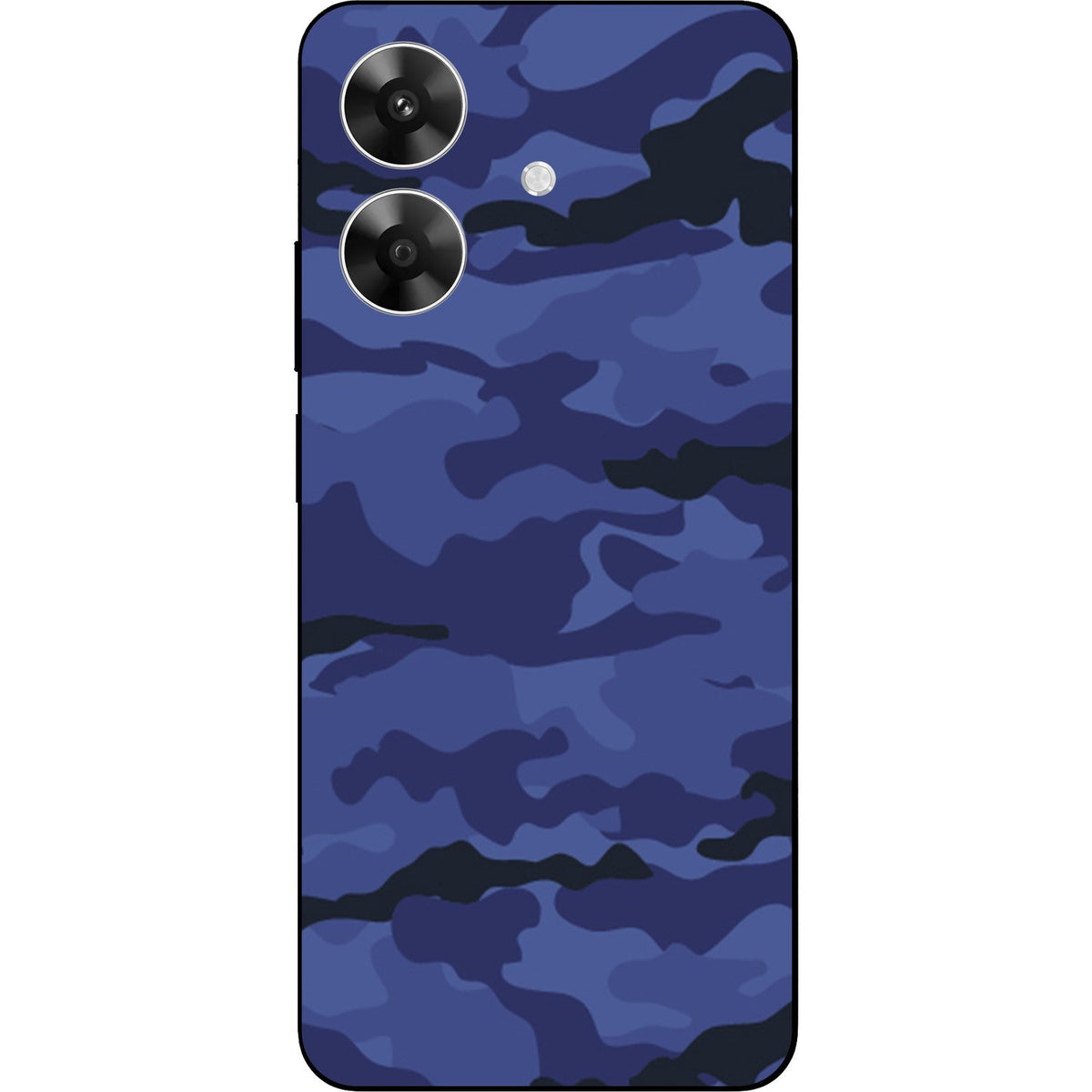 Dark Blue Camo skin on Realme Narzo N61 by Decalz