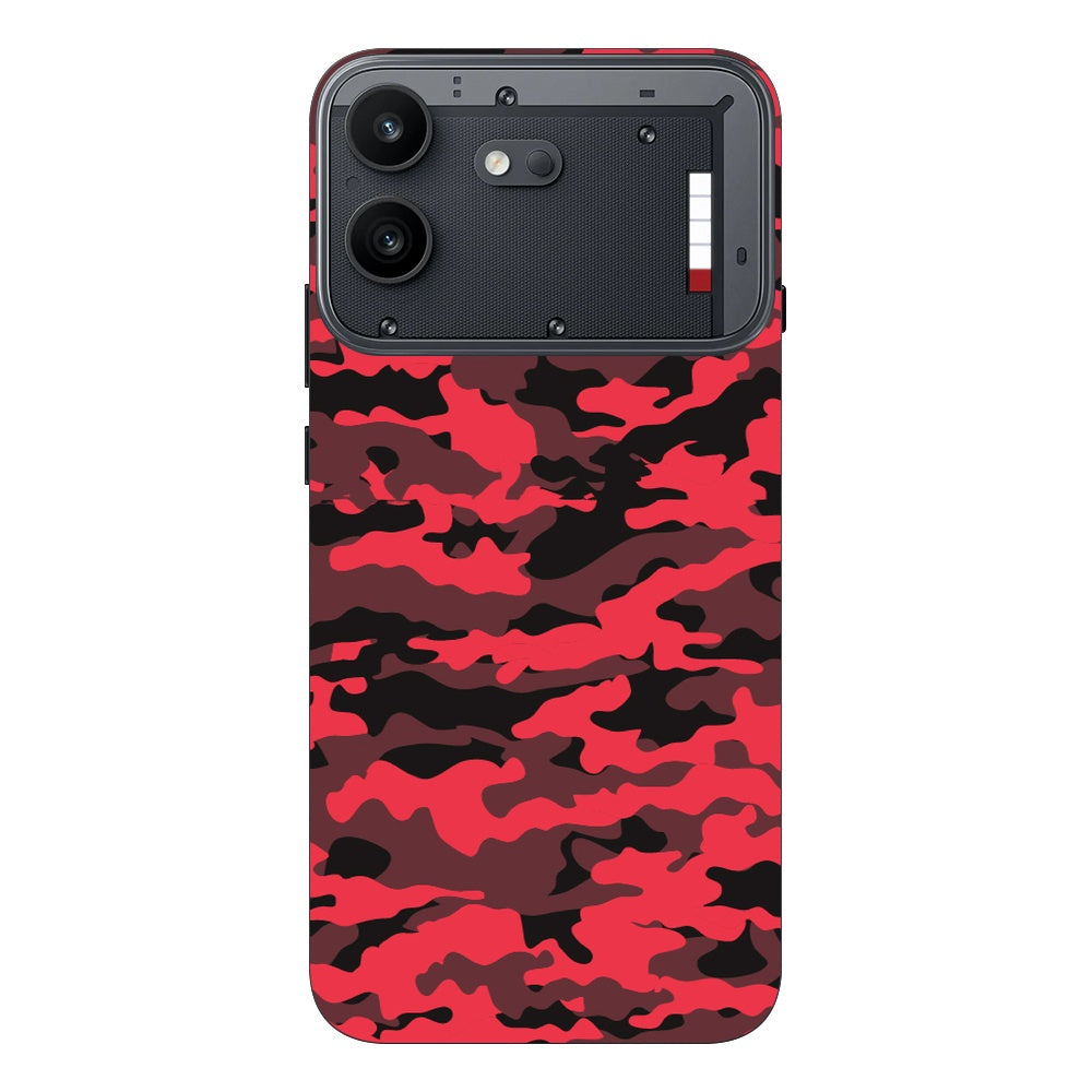 Dark Red Camo skin on Nothing Phone 4B by Decalz