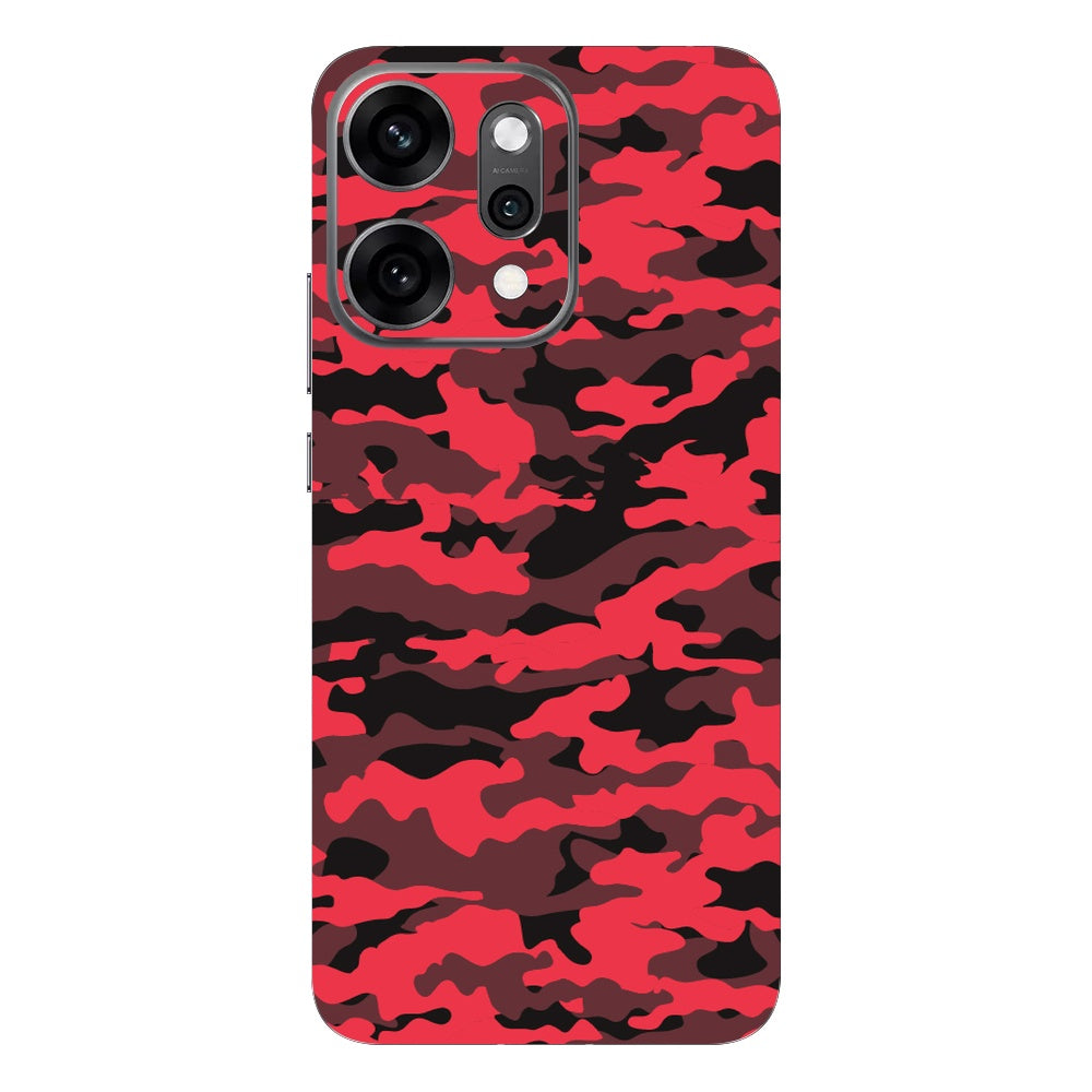 Dark Red Camo skin on Oppo Reno 14 Pro (5G) by Decalz