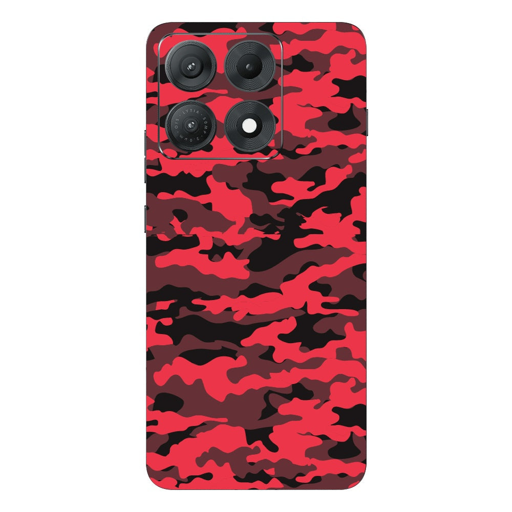 Dark Red Camo skin on Moto Edge 70 Max (5G) by Decalz