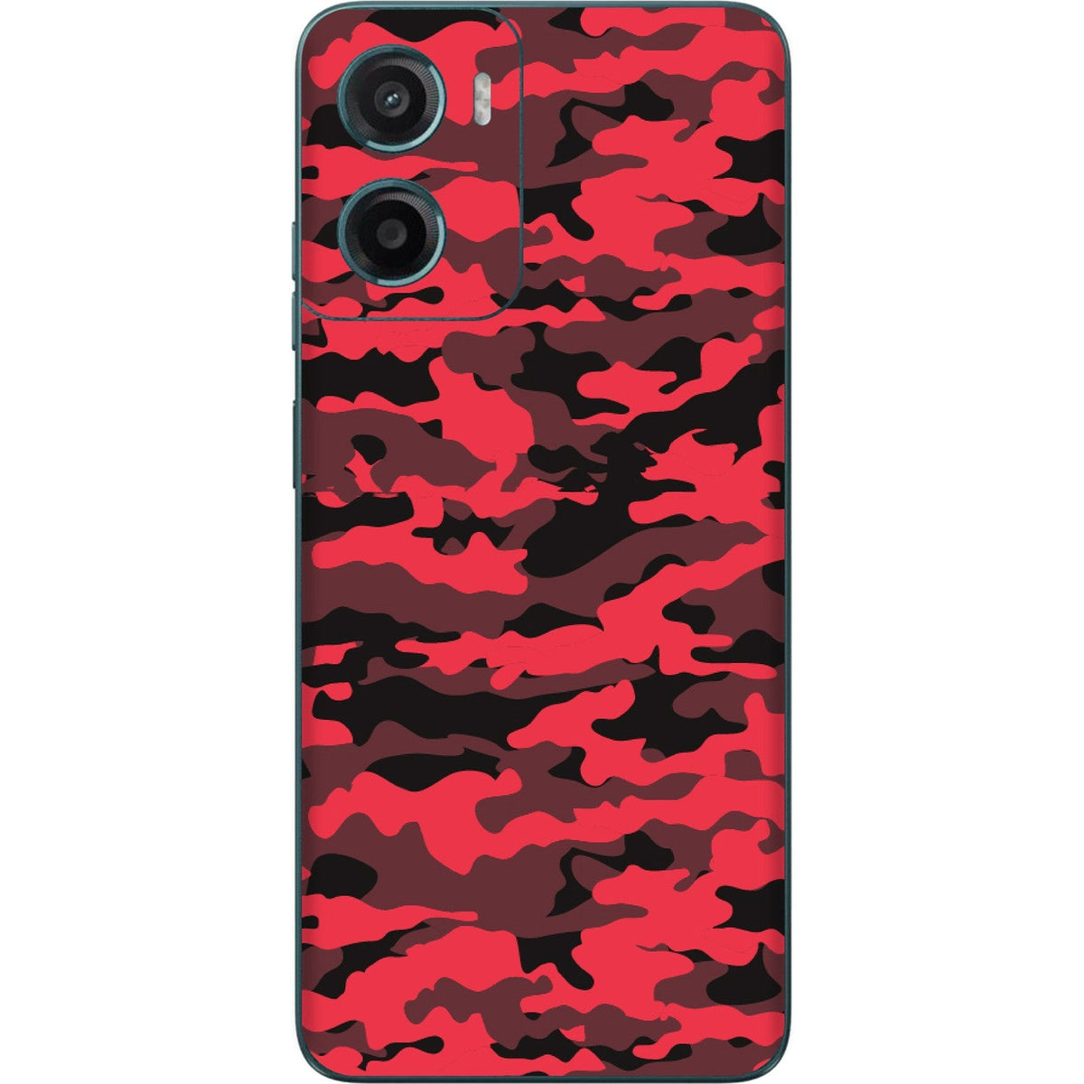 Dark Red Camo skin on Moto G05 by Decalz
