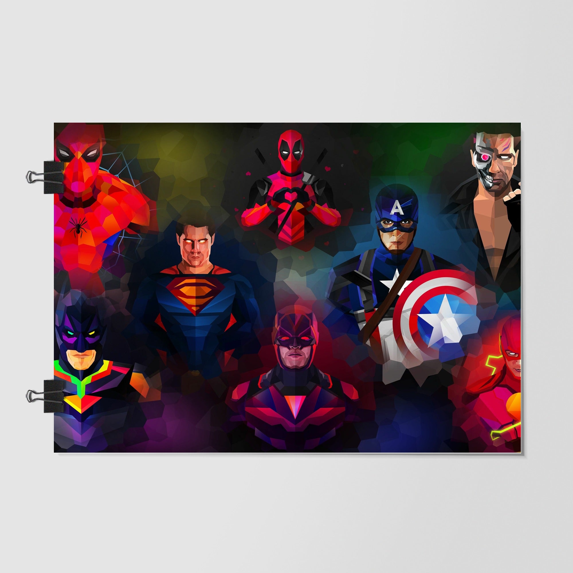 Dc Vs Marvel Black Dramatic Lighting by Decalz