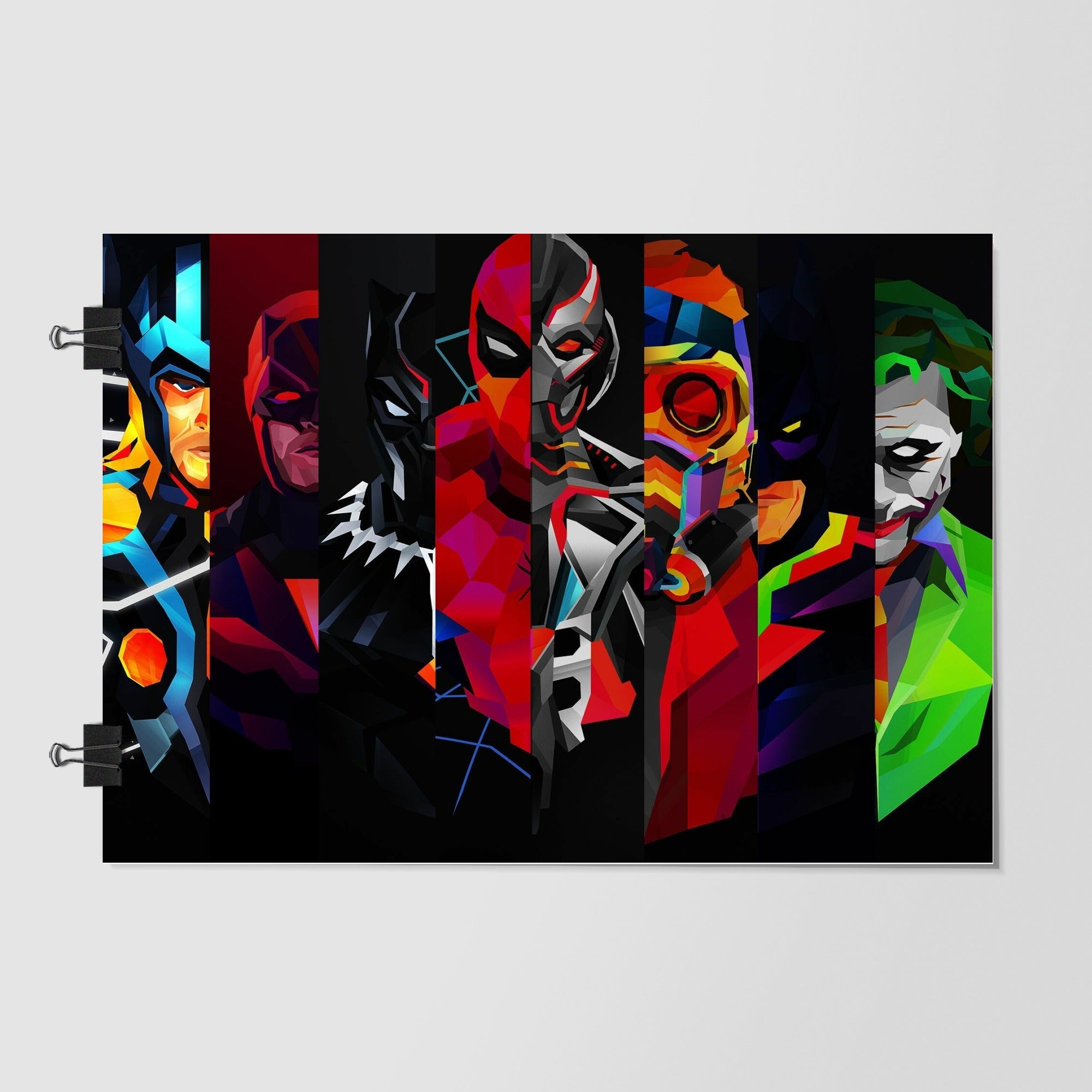 Dc Vs Marvel Black Dynamic Angle by Decalz
