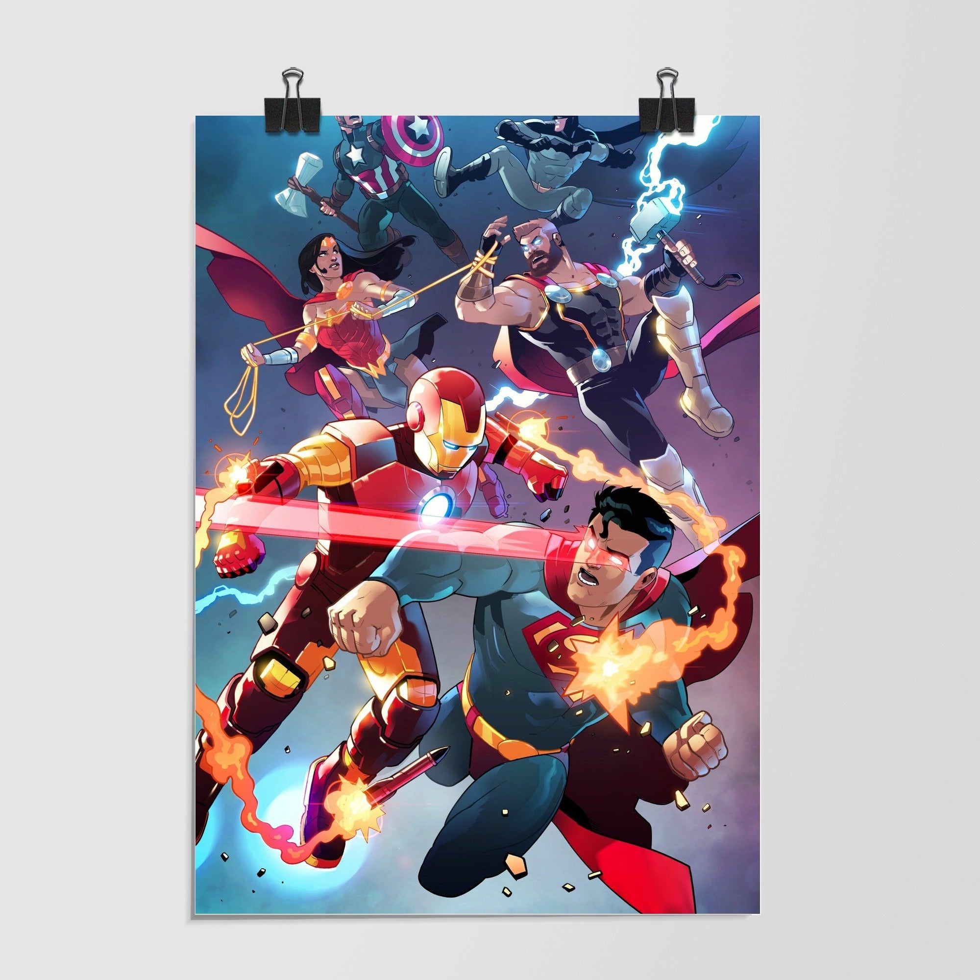 Comic Universe Crossover Teal by Decalz