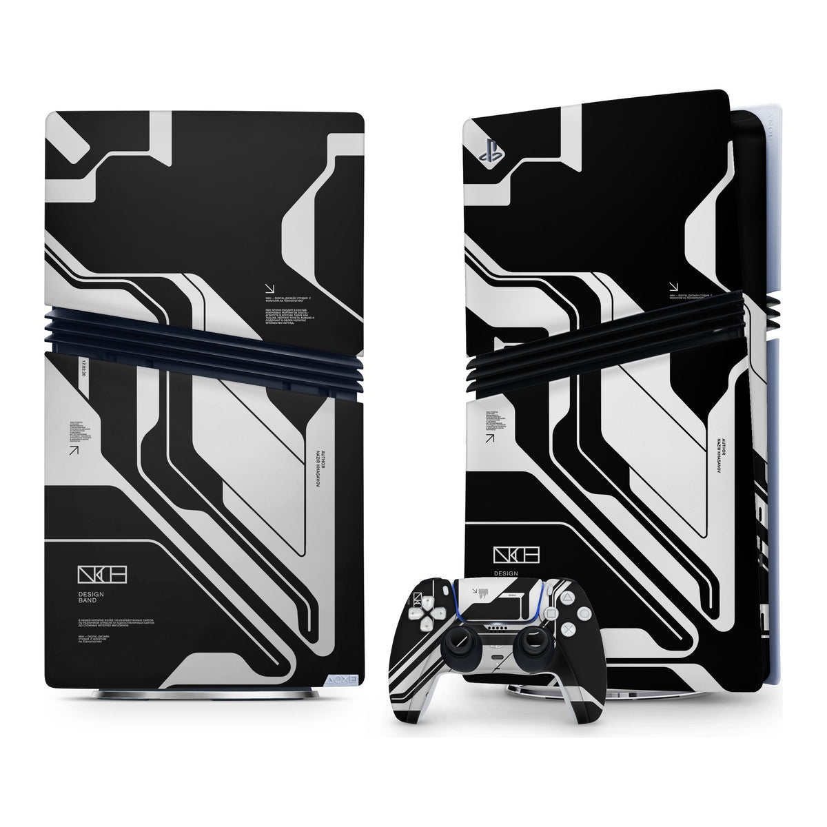 Dead Black PlayStation 5 Pro skin by Decalz