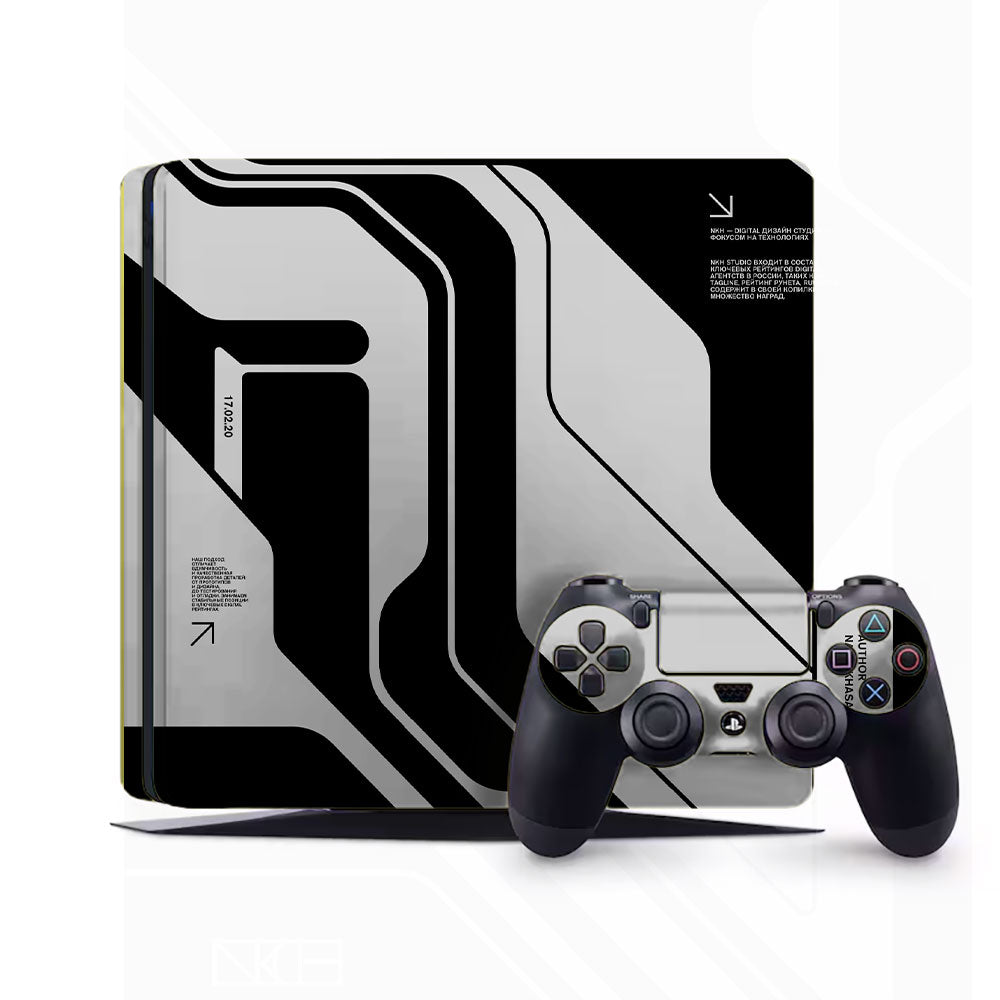 Dead Black PlayStation 4 Slim Skins & Wraps