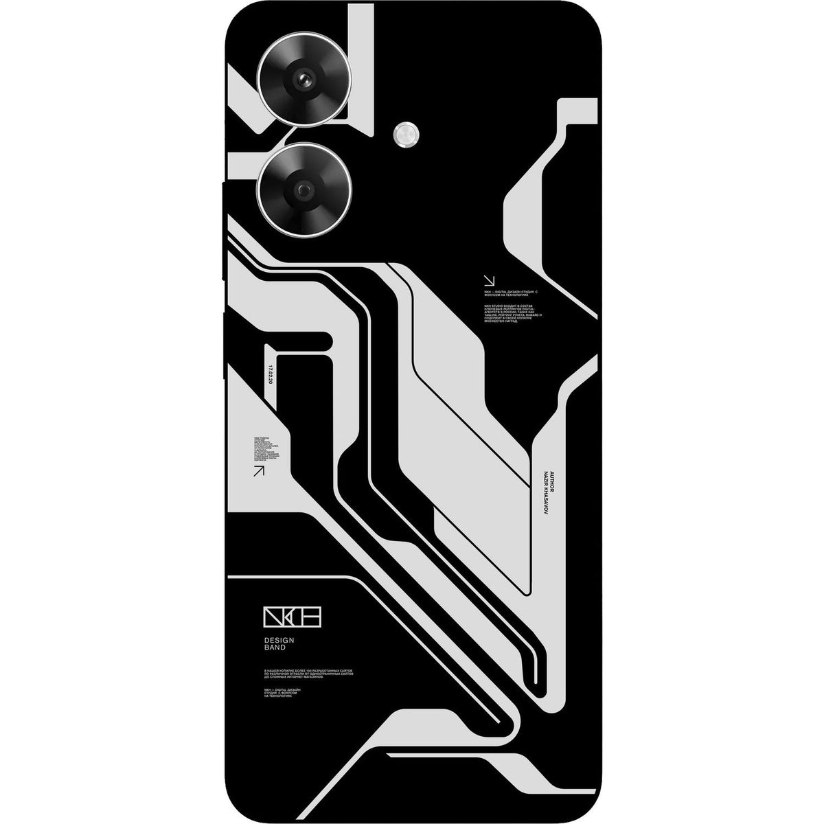 Dead Black skin on Realme Narzo N61 by Decalz