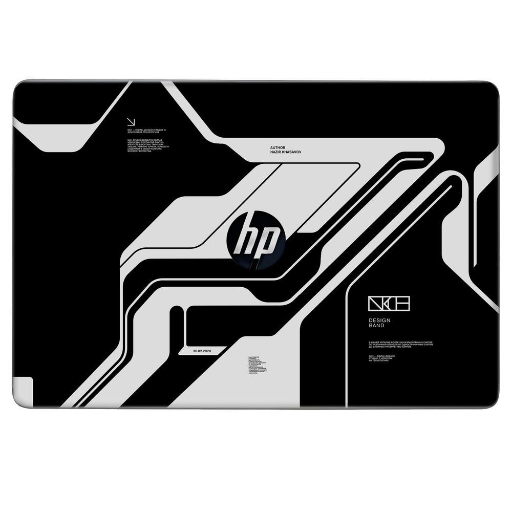 Dead Black skin on Hp Notebook 15s-DU0072TX by Decalz