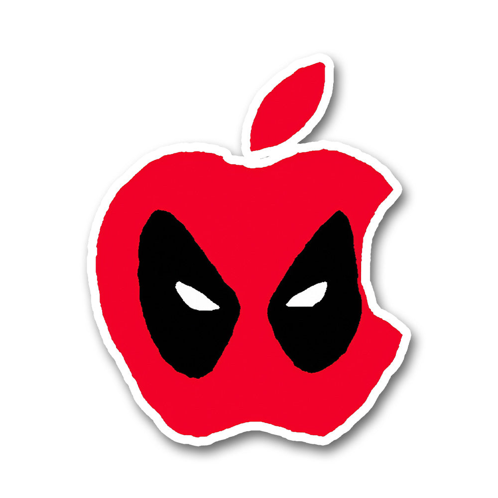 Deadpool Apple Logo Sticker