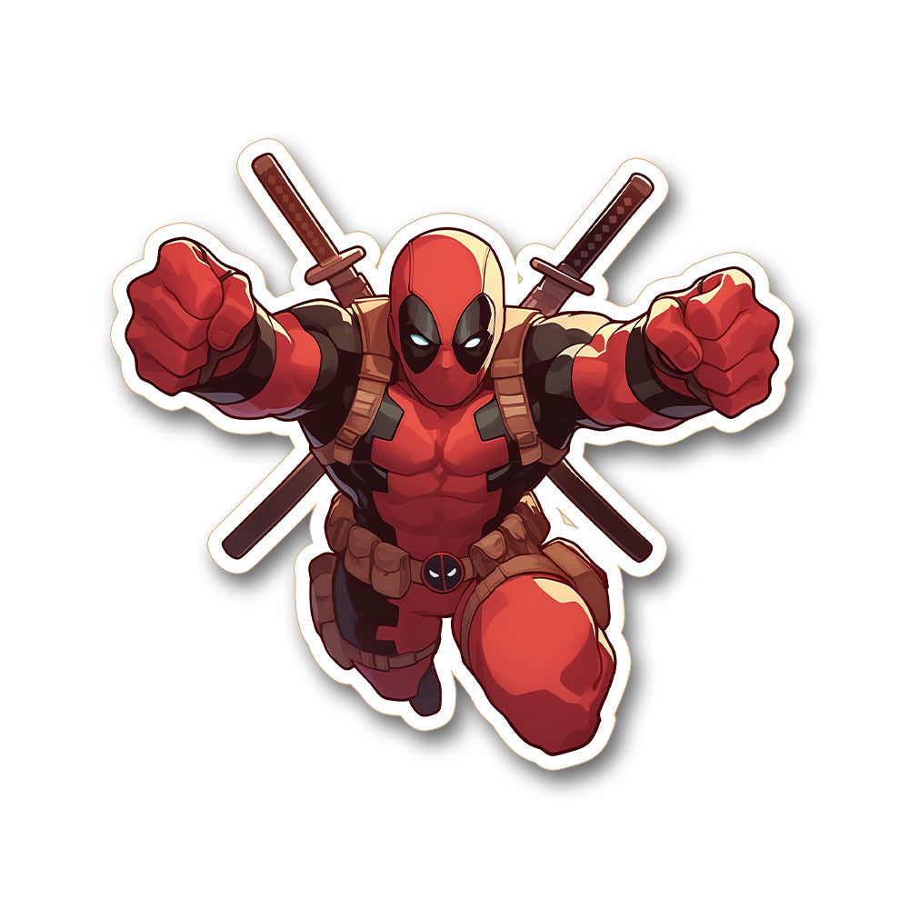 Deadpool Retro Comix Sticker