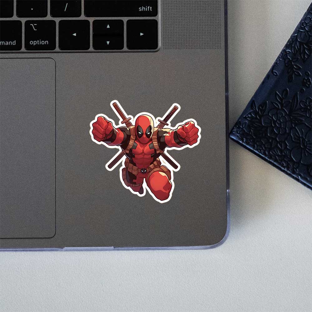 Deadpool Retro Comix Sticker