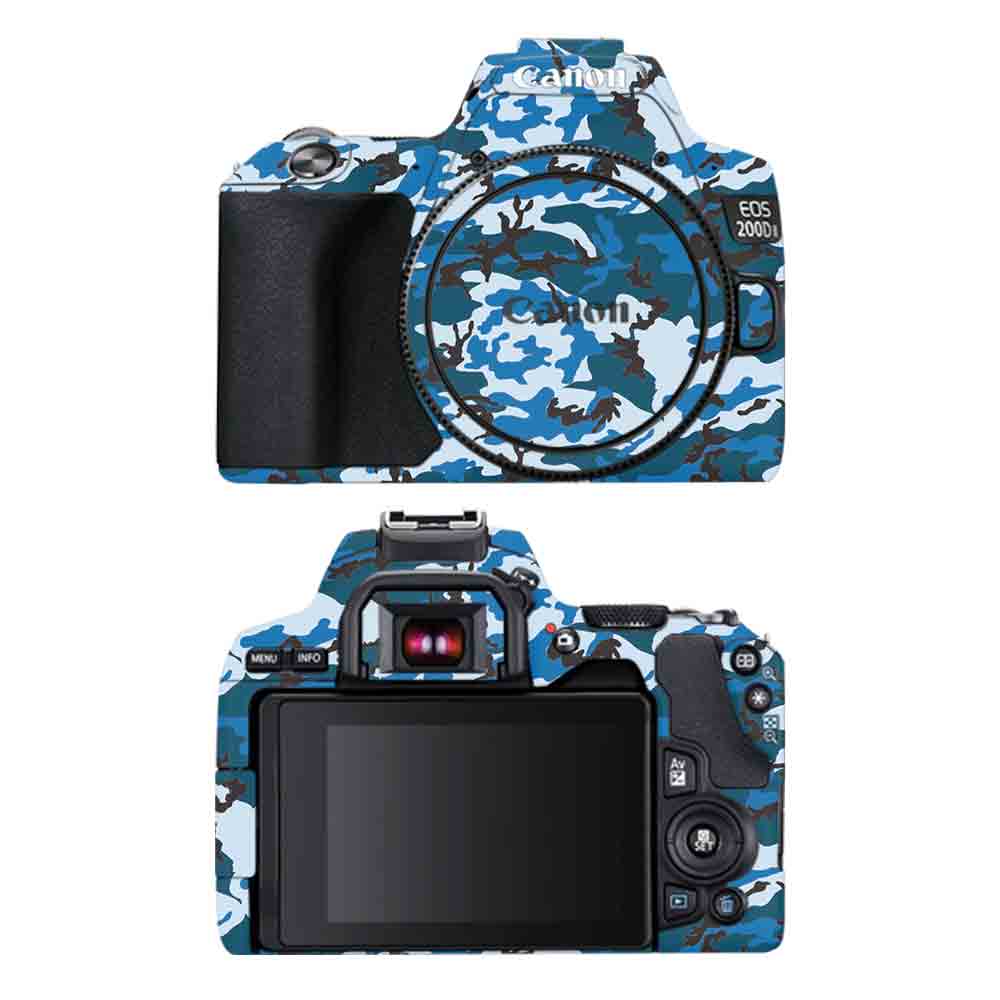 Digital Blue Camo - Canon Camera Skins