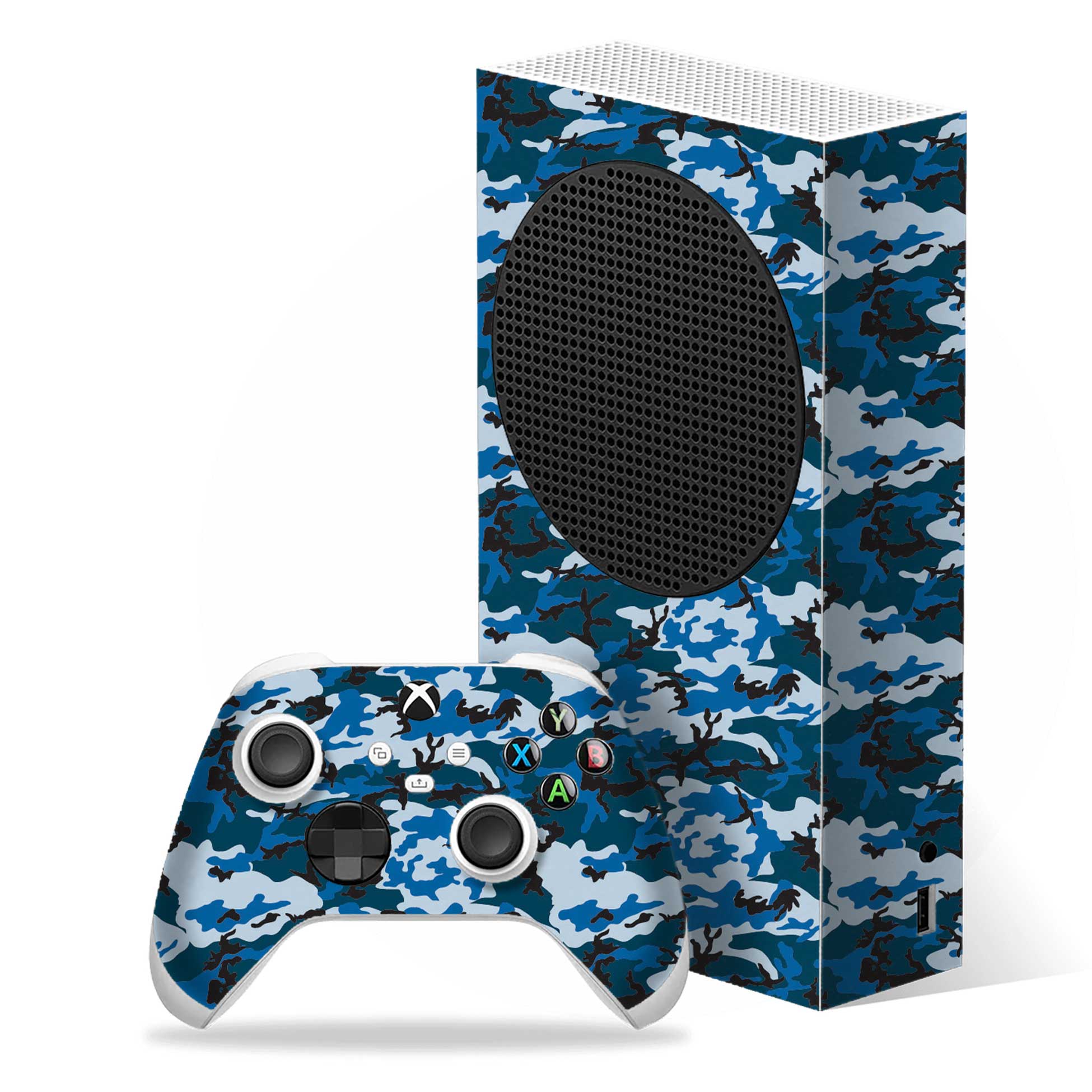 Digi Blue Camo Xbox Series S Skins & Wraps
