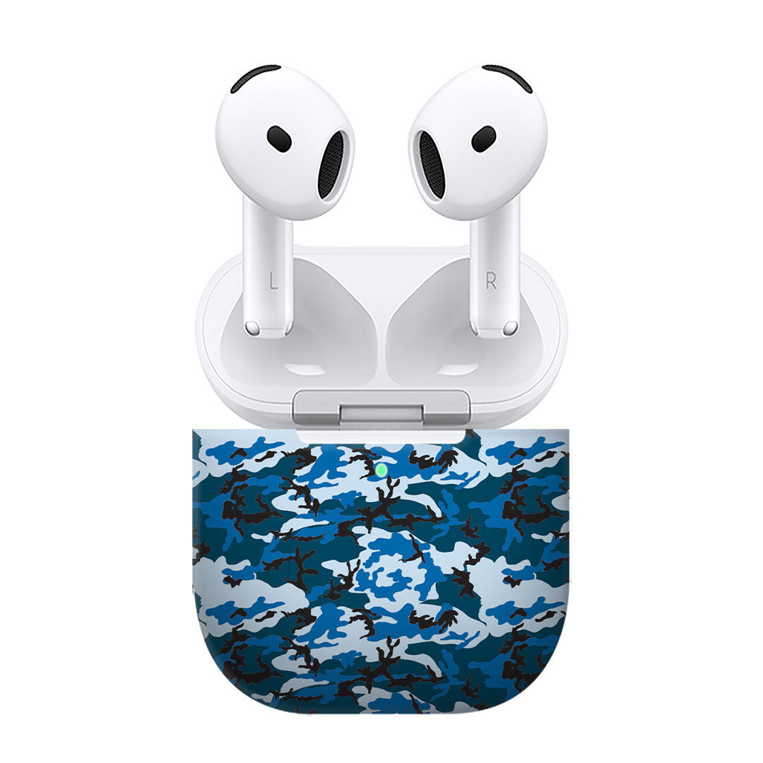 Airpods 4 Digi Blue Camo Skins