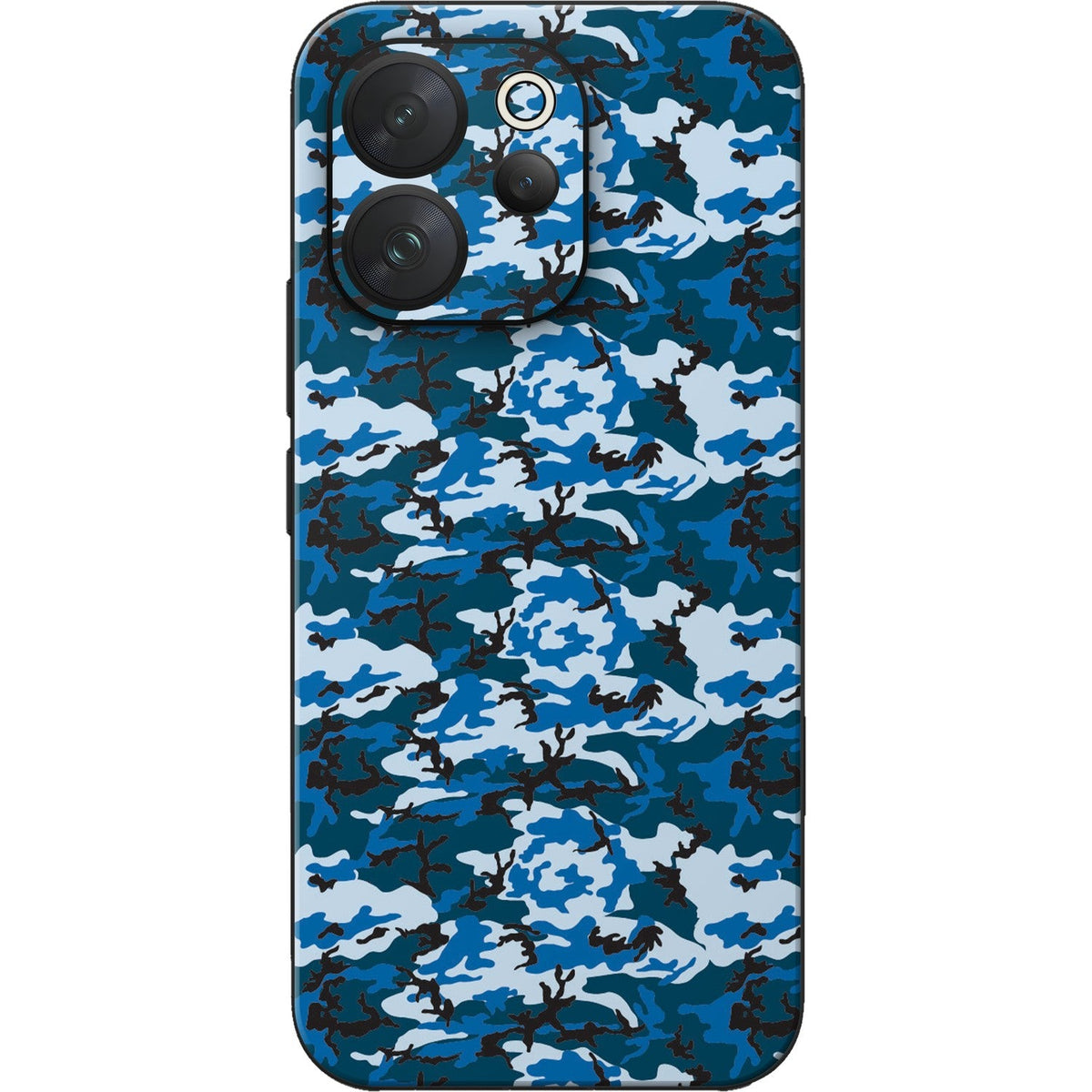 Digi Blue Camo skin on Vivo V70 (5G) by Decalz