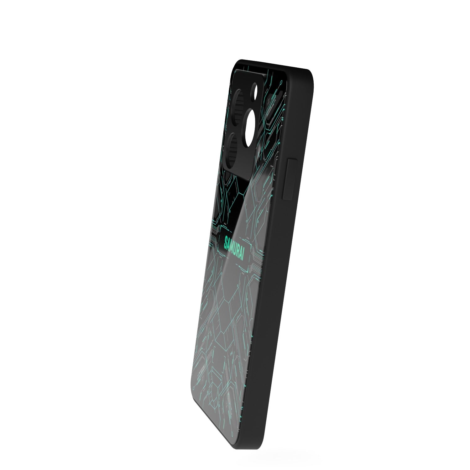 Digital Dojo printed metal phone case - side view