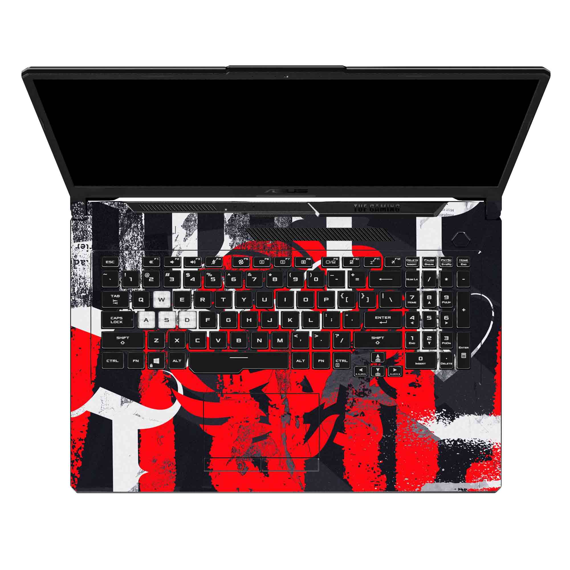 Distressed Red Area - Laptop Skins