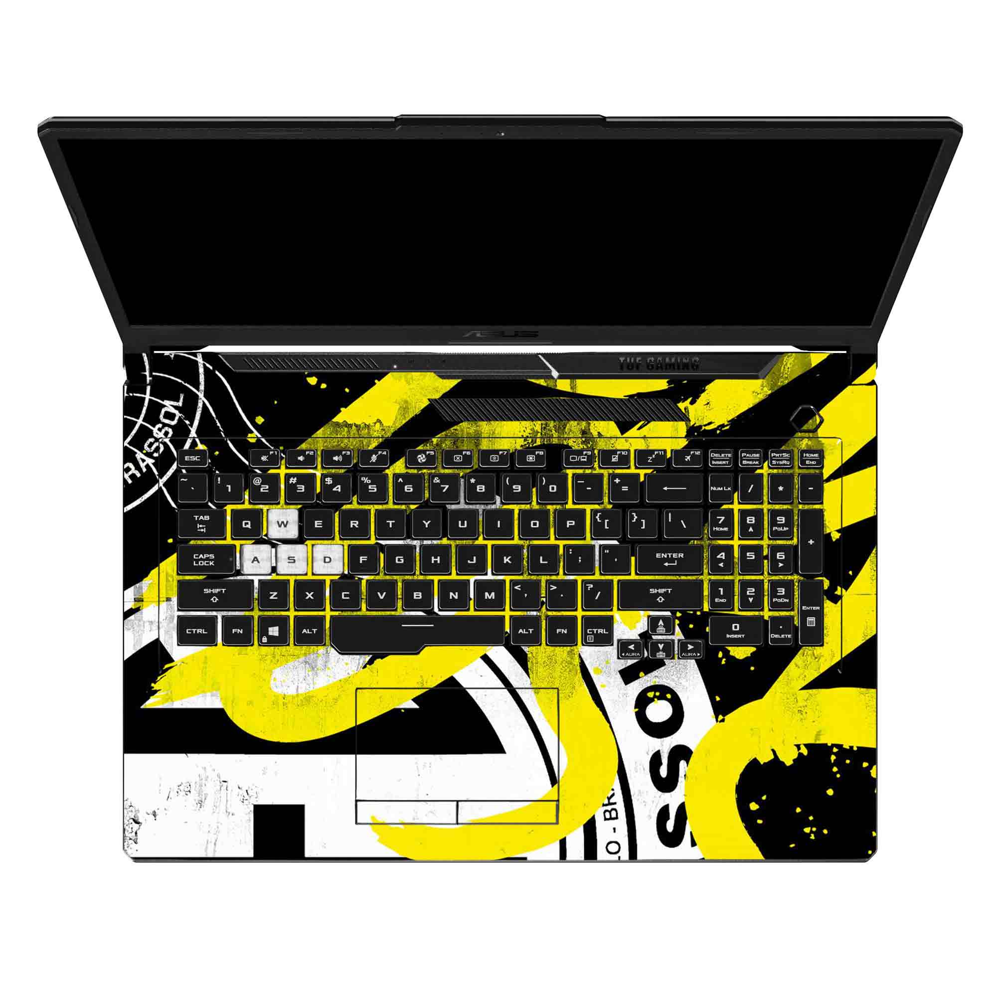 Distressed Yellow Textures - Laptop Skins