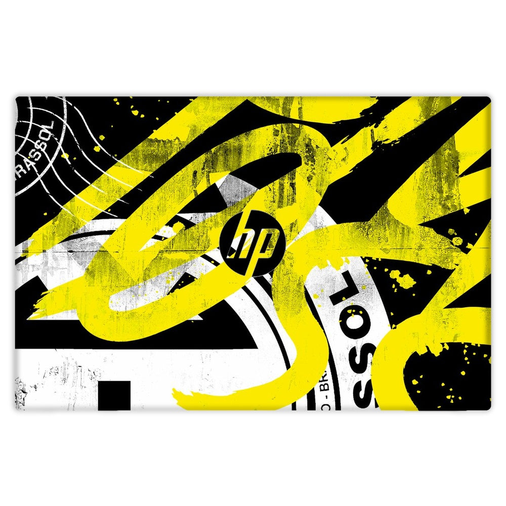 Distressed Yellow Textures skin on Hp Pavilion 14 DV0042UR by Decalz