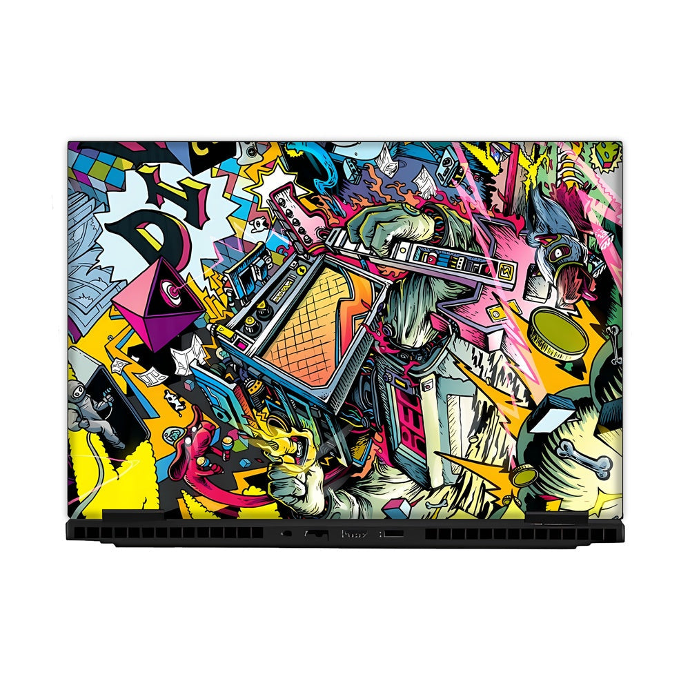 Dizzy Doodles skin on Hp Omen Gaming 16-AM0241TX by Decalz