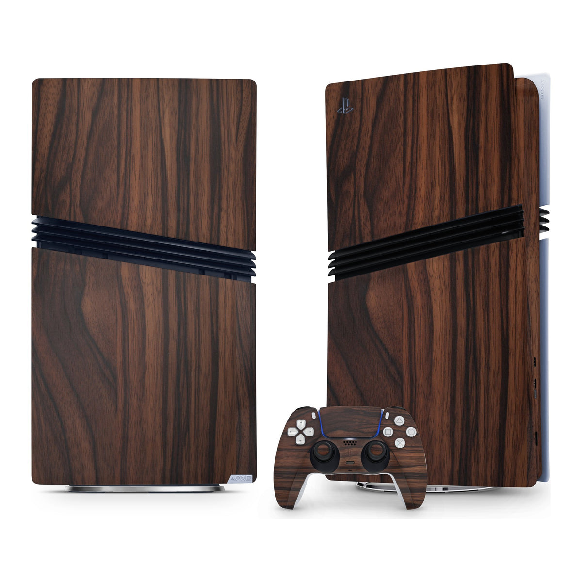 Ebony Wood PlayStation 5 Pro skin by Decalz