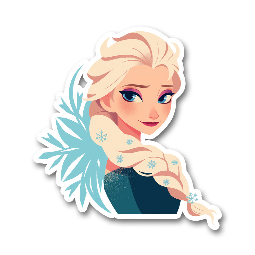 Elsa Frozen Snowflake Winter Sticker