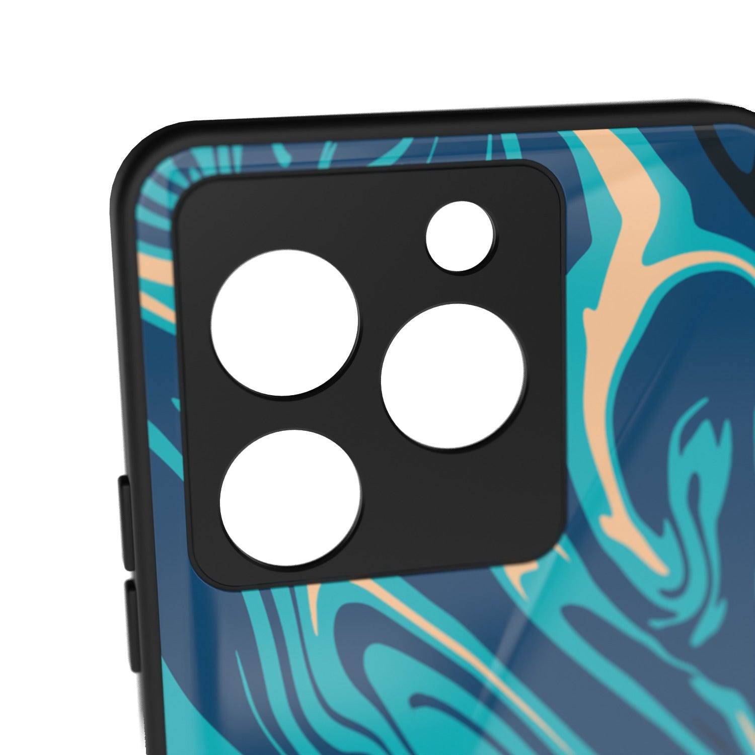 Elysium printed metal phone case - camera close-up