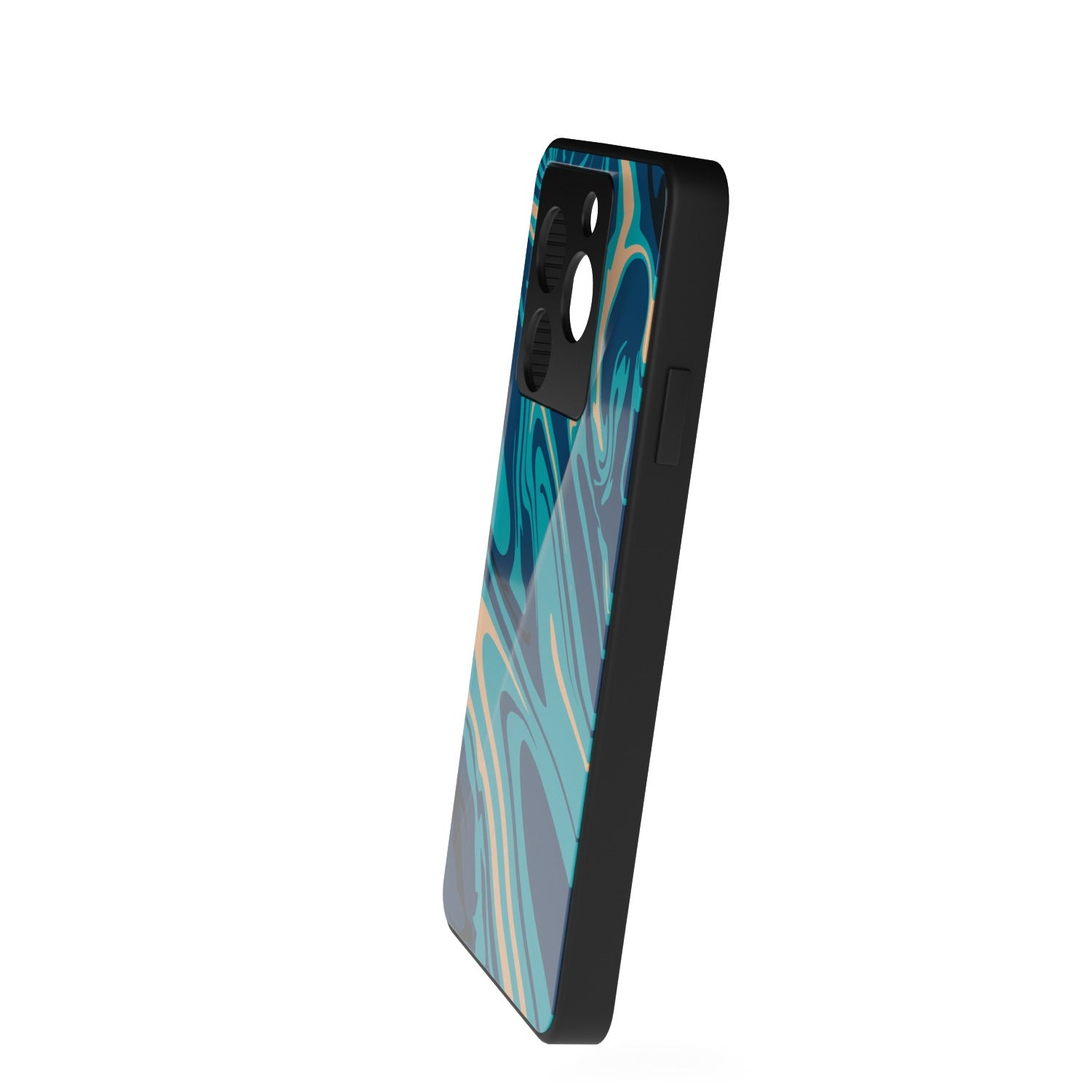 Elysium printed metal phone case - side view