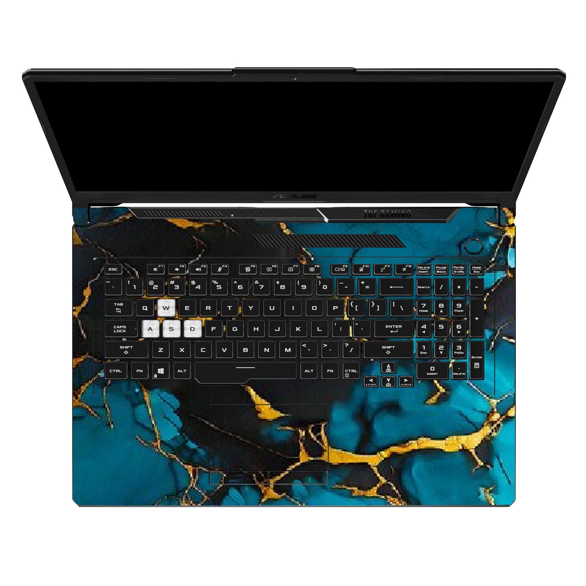 Emerald Black Gold Marble by Decalz