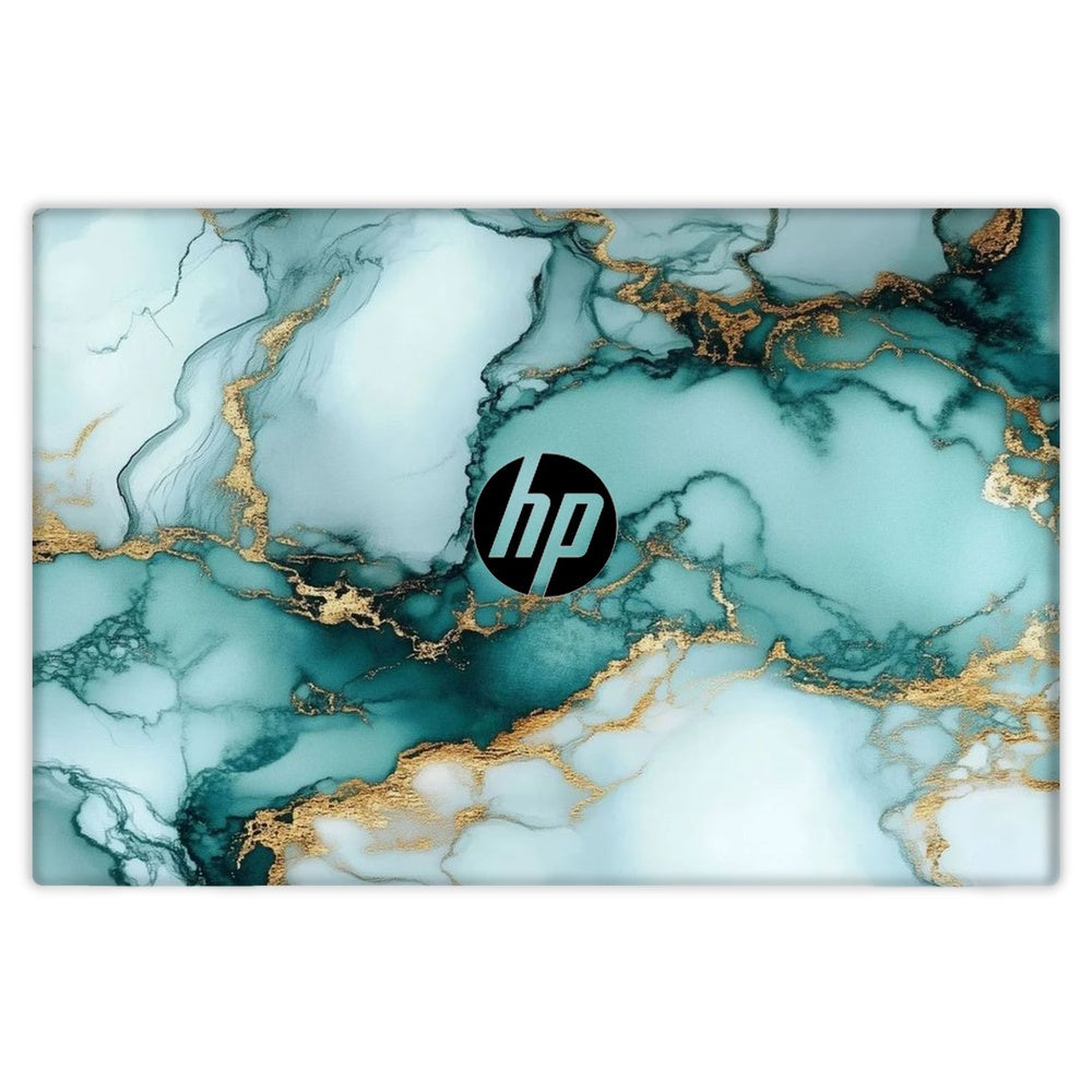 Emerald Fluid Art skin on Hp ProBook 440 G7 by Decalz