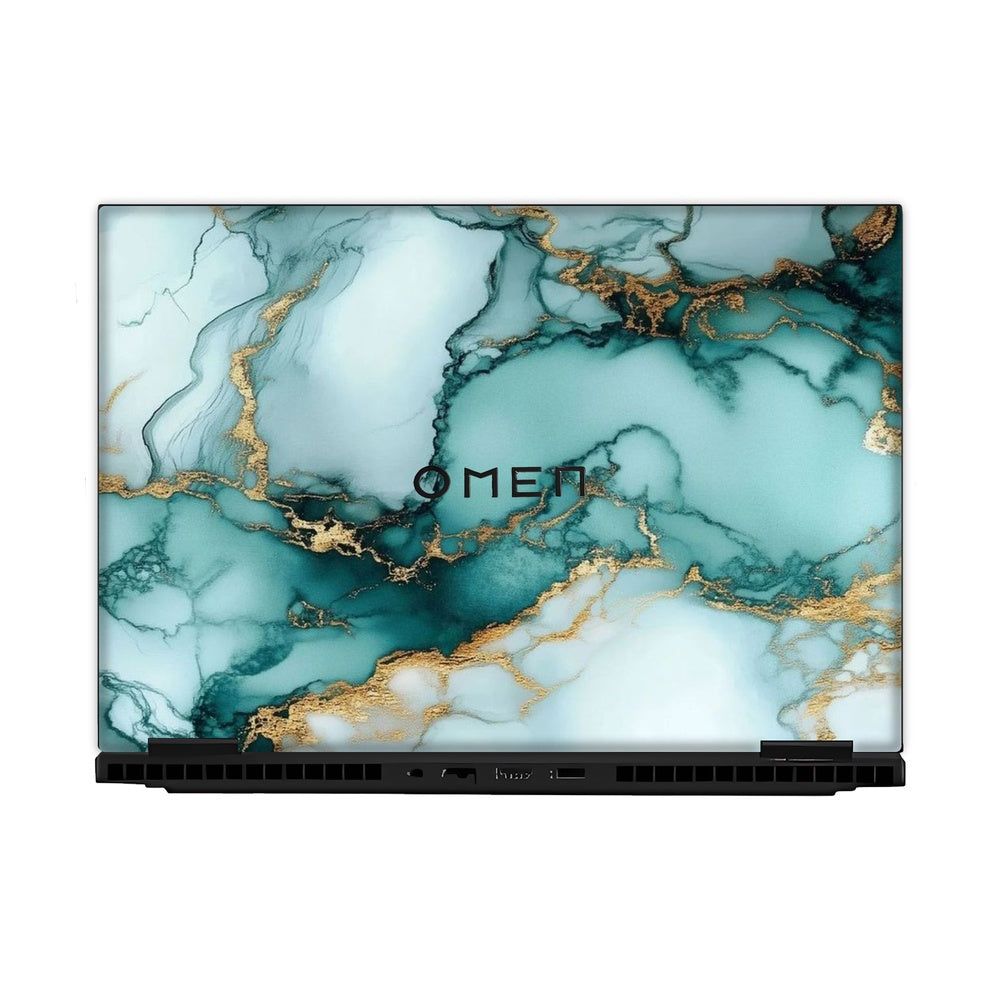Emerald Fluid Art skin on Hp Omen Gaming 16-AM0241TX by Decalz