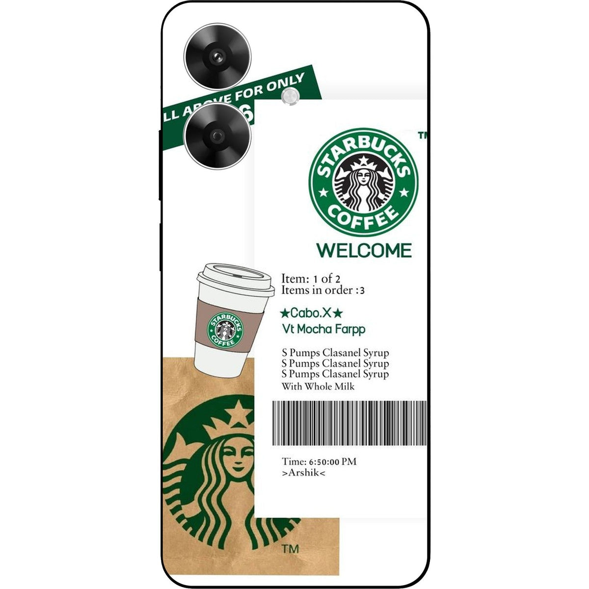 Espresso skin on Realme Narzo N61 by Decalz