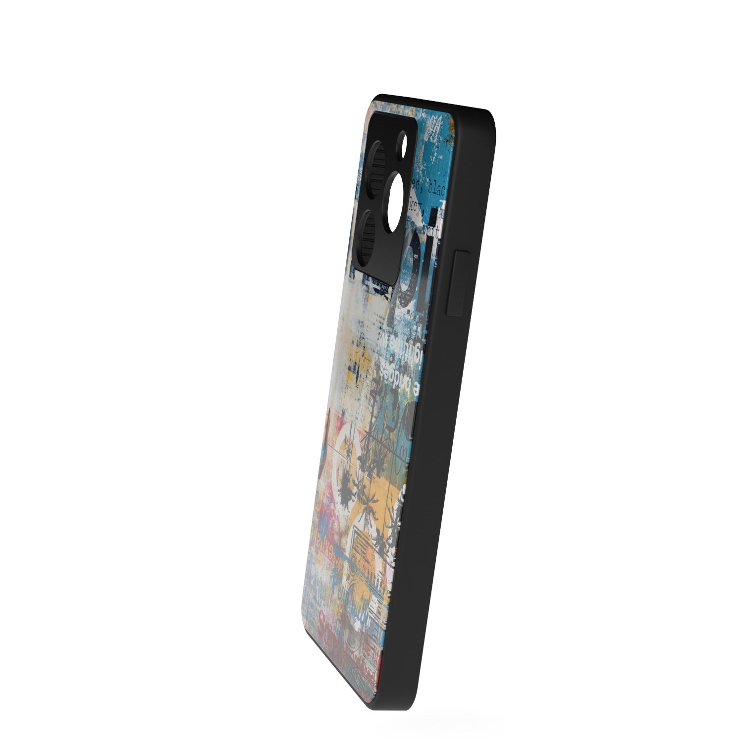 Fade printed metal phone case - side view