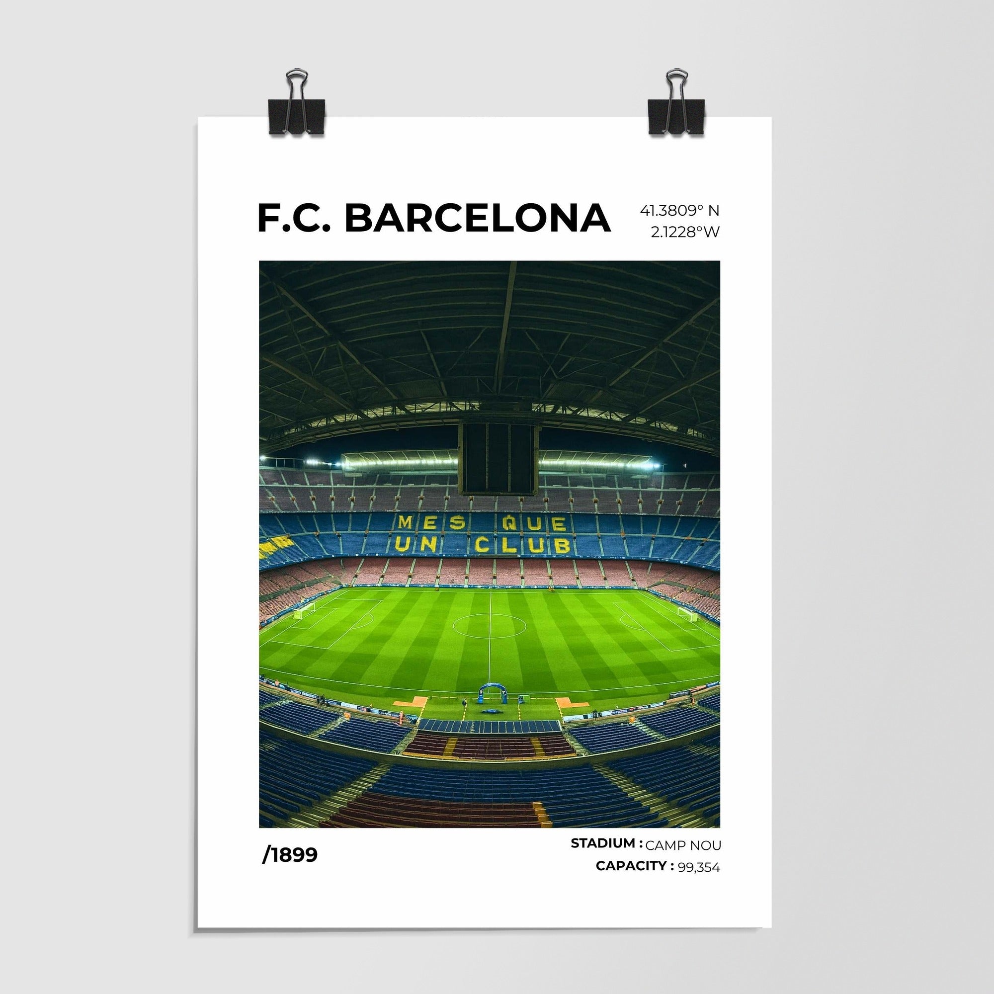 Fc Barcelona Camp Nou Stadium White by Decalz