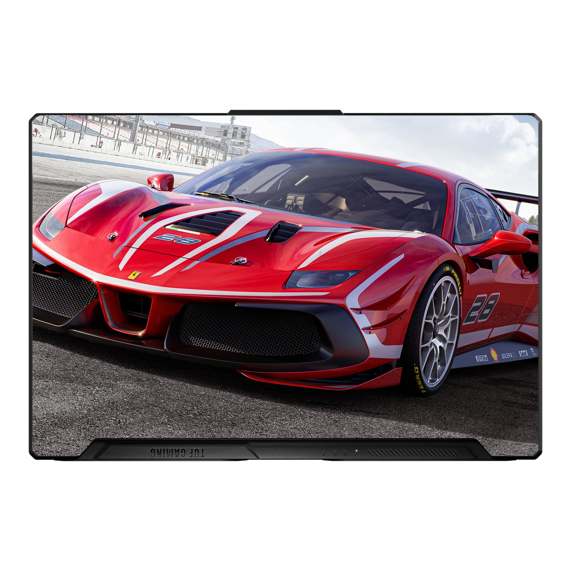 Ferrari Black Supercar Rear Angle by Decalz