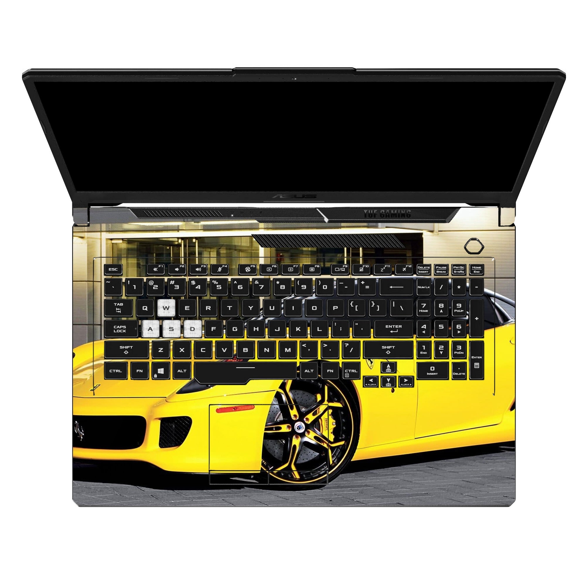 Ferrari Gold Supercar Dramatic Lighting by Decalz