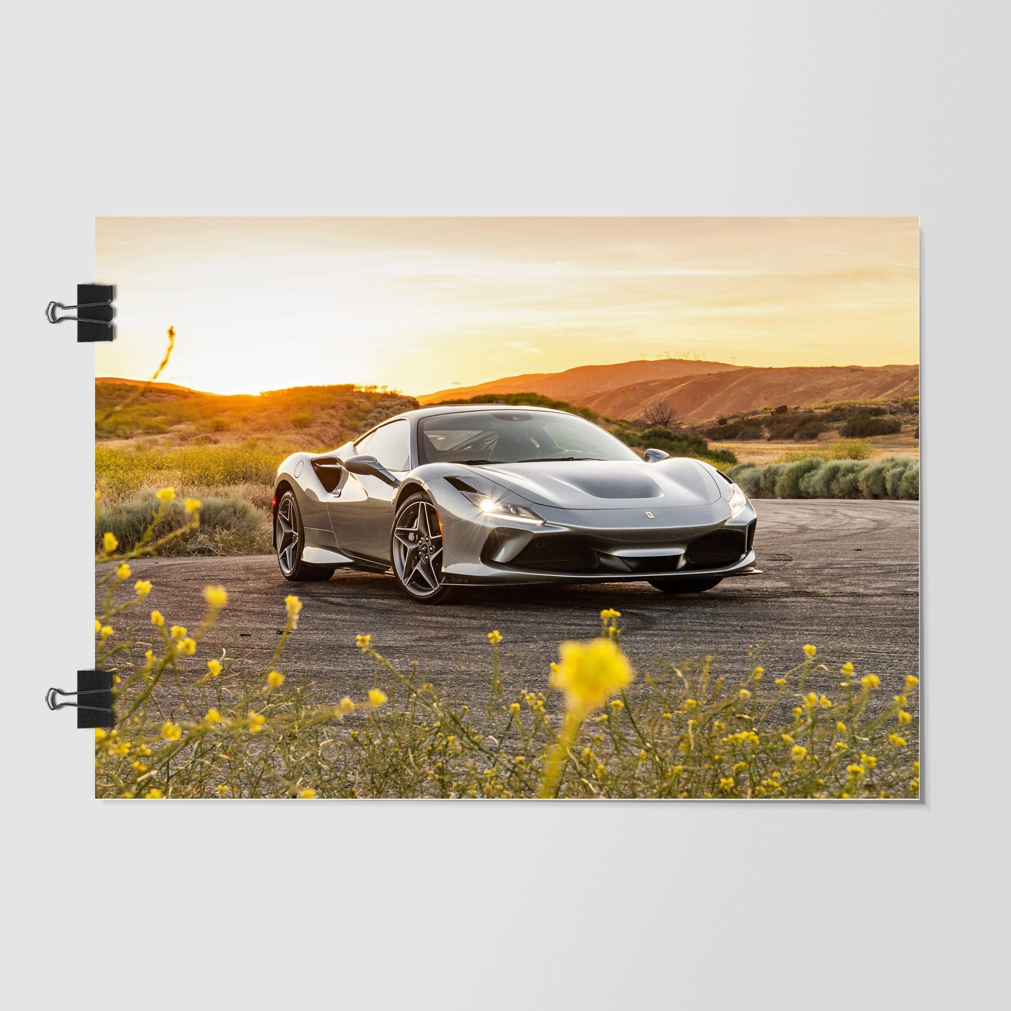 Ferrari Brown Supercar Dramatic Lighting by Decalz
