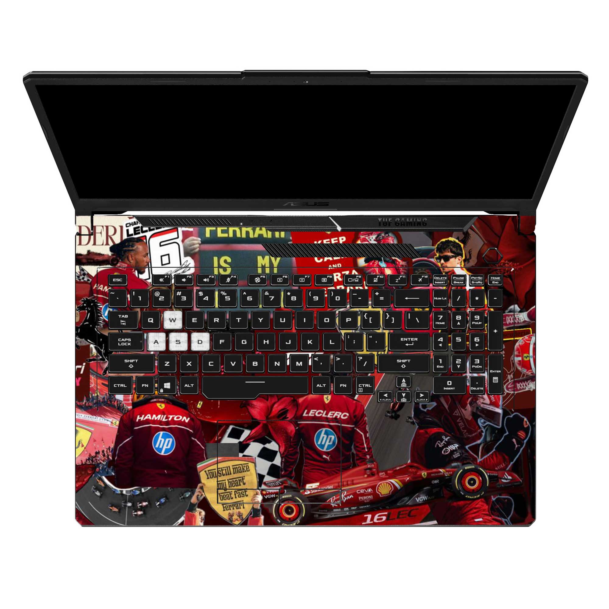 Ferrari Red Flag - Laptop Skins & Wraps