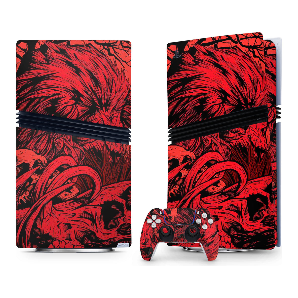 Fiery Lion PlayStation 5 Pro skin by Decalz