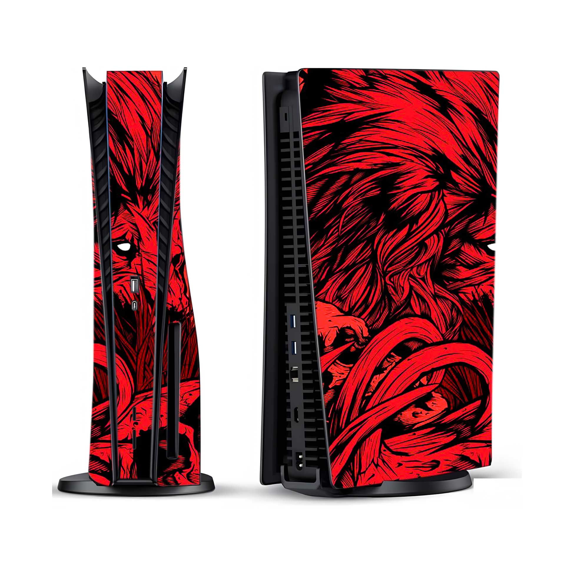 Fiery Lion PlayStation 5 Fat Skins & Wraps