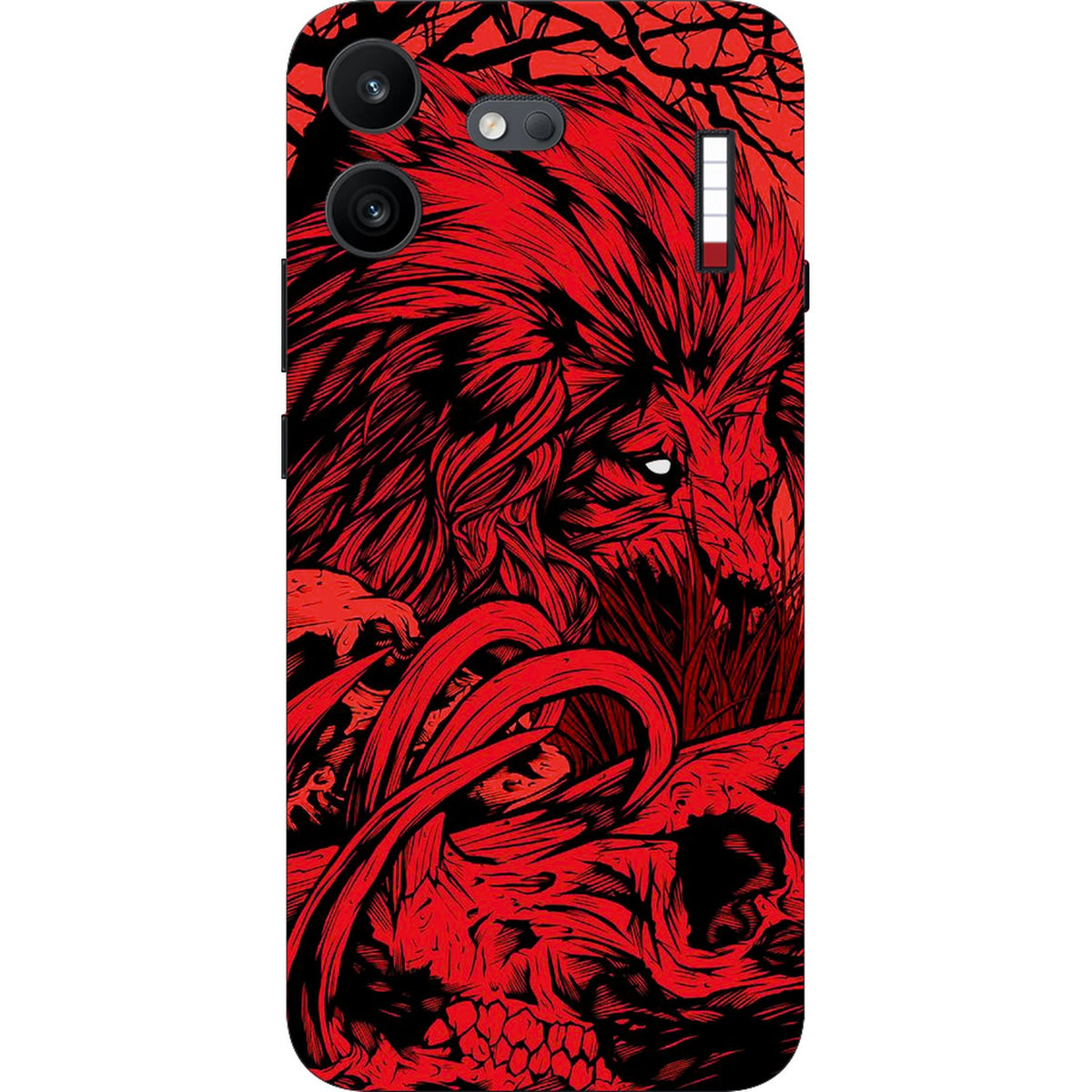 Fiery Lion skin on Nothing Phone 4B by Decalz