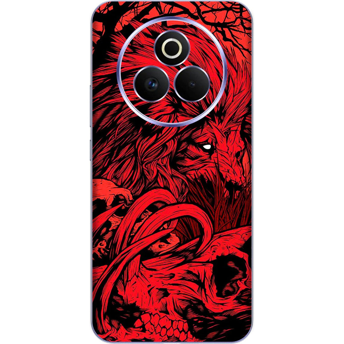 Fiery Lion skin on Realme P3 Pro (5G) by Decalz