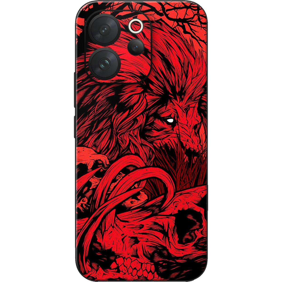 Fiery Lion skin on Vivo V70 (5G) by Decalz