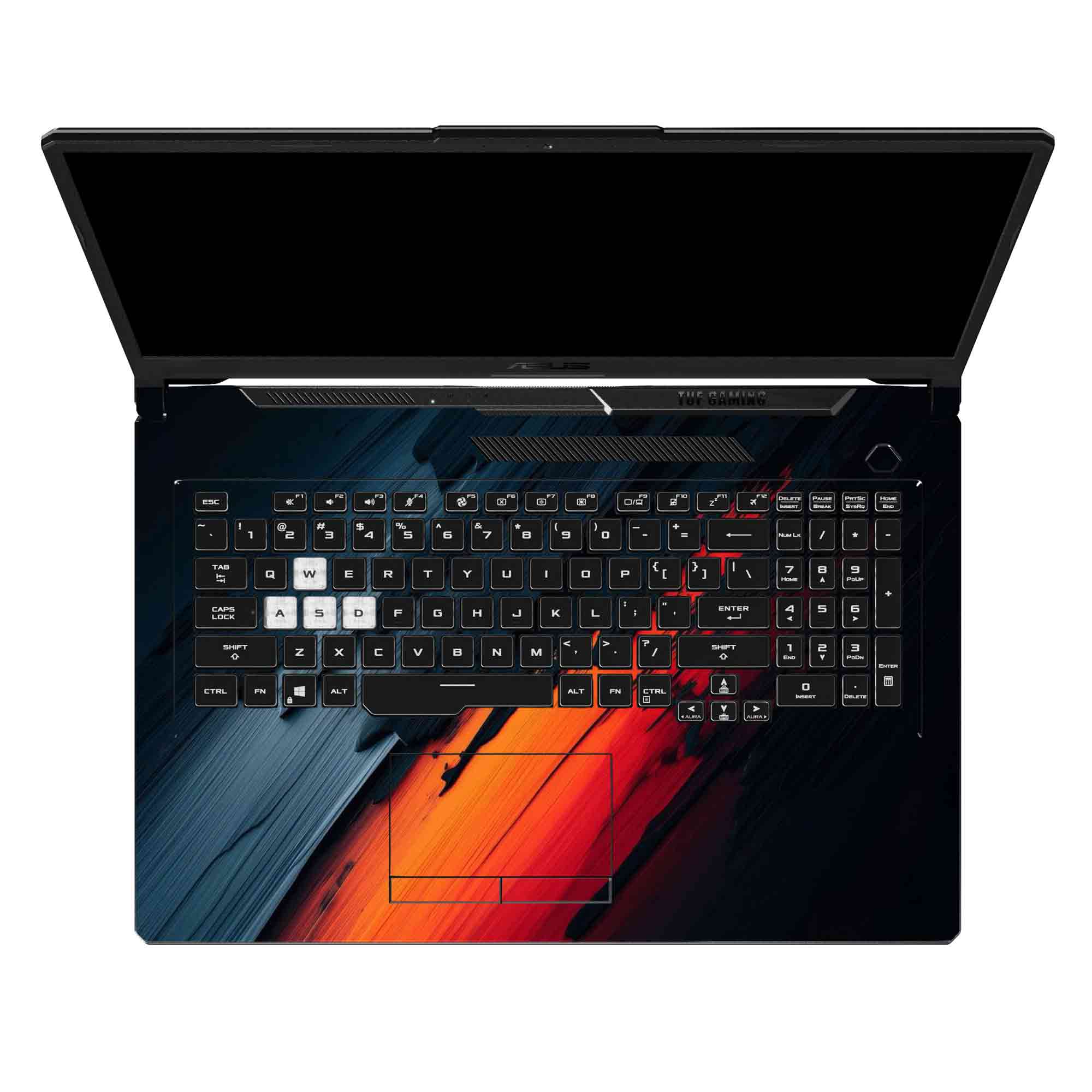 Fire Paint Swipe - Laptop Skins
